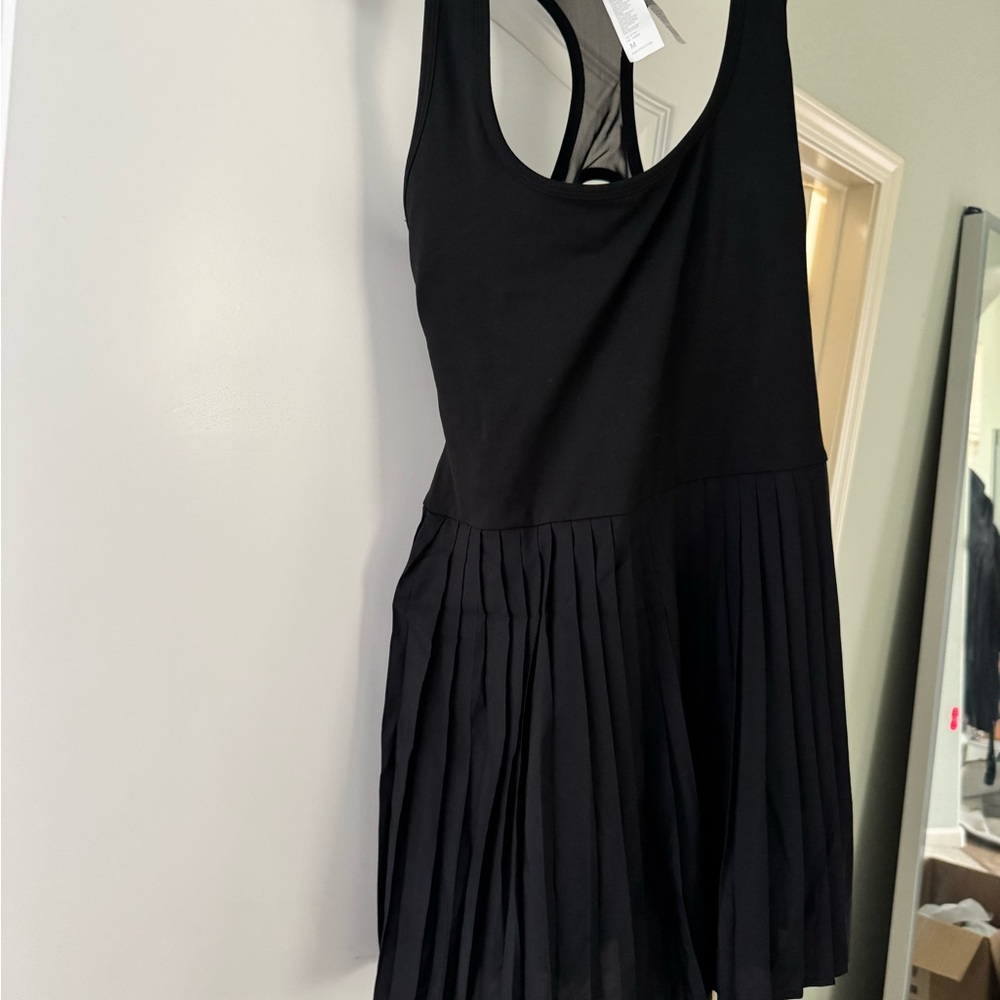 Fabletics Black Pleated Dress